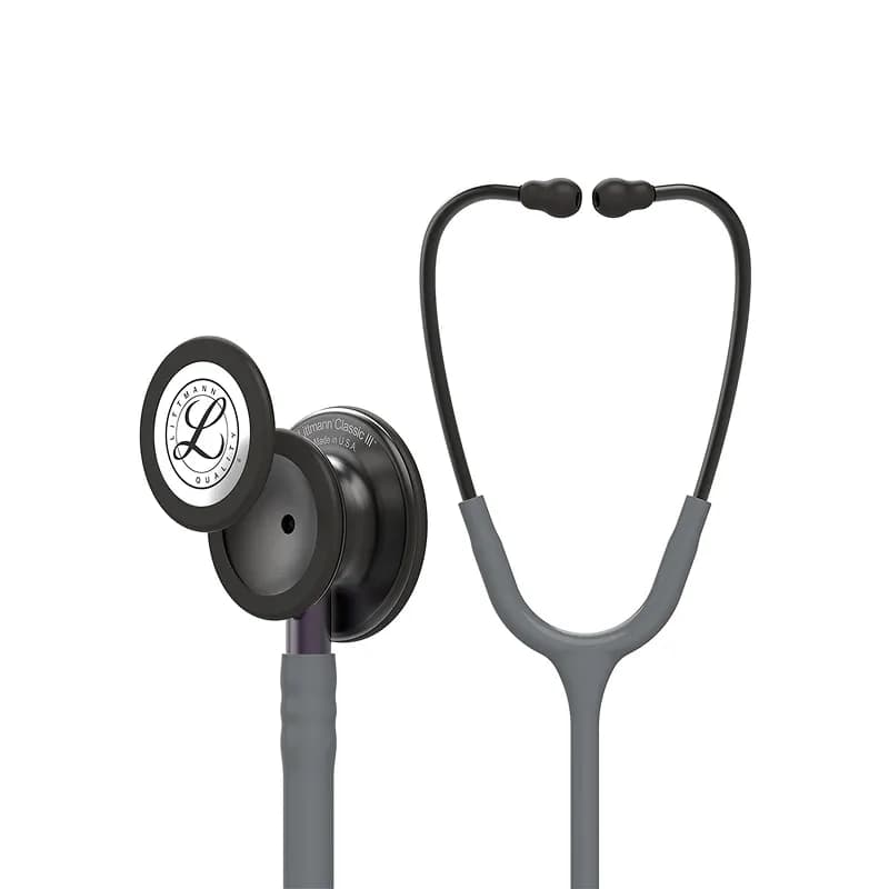 گوشی پزشکی لیتمن مدل کلاسیک 3 رنگ خاکستری دودی بنفش 5873 | Littmann Classic iii 5873