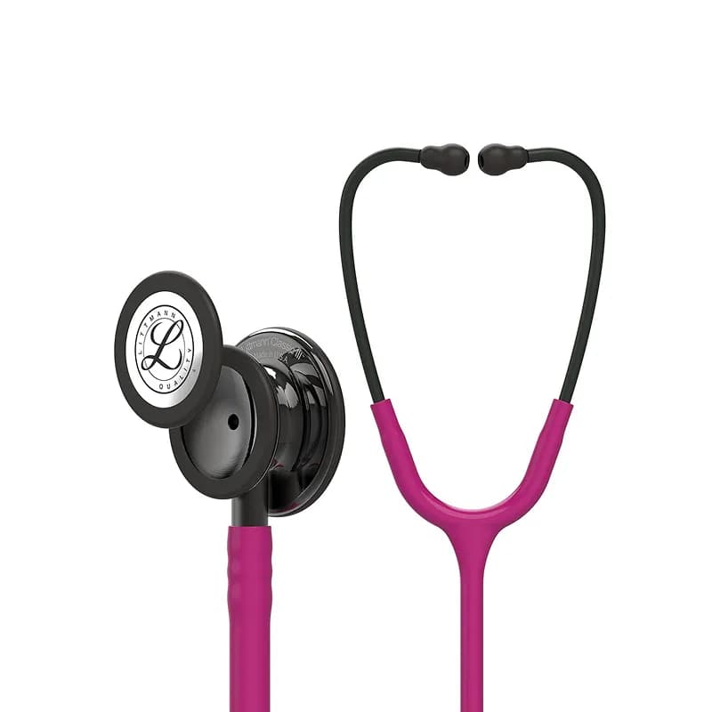 گوشی پزشکی لیتمن مدل کلاسیک 3 رنگ تمشکی دودی 5871 | Littmann Classic iii 5871