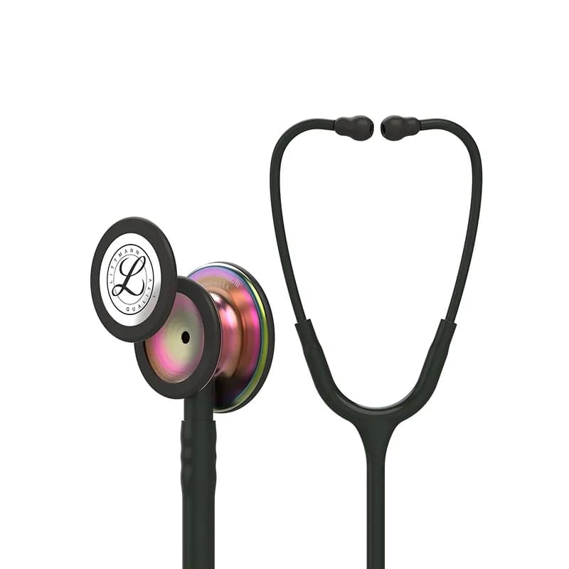 گوشی پزشکی لیتمن مدل کلاسیک 3 رنگ مشکی رنگین کمانی 5870 | Littmann Classic iii 5870