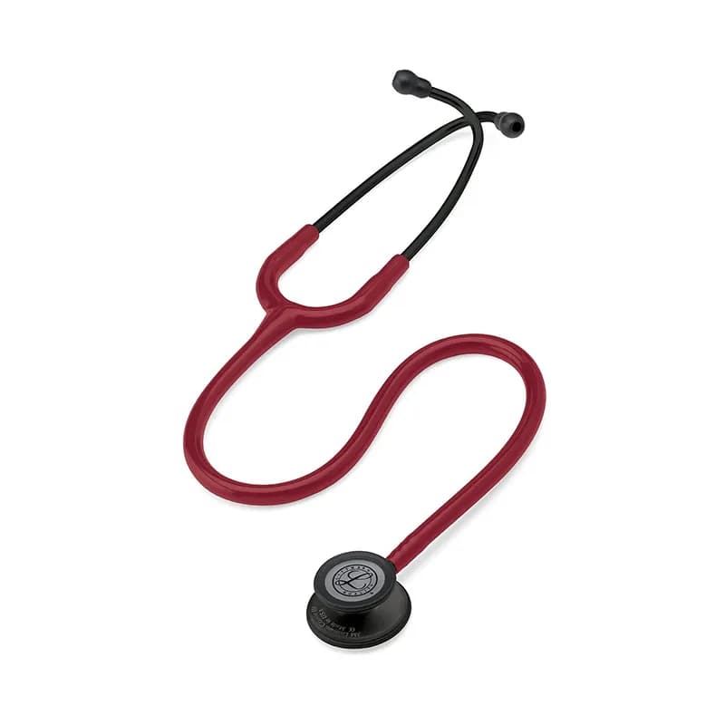 گوشی پزشکی لیتمن مدل کلاسیک 3 رنگ زرشکی مشکی 5868 | Littmann Classic iii 5868 — تصویر ۳