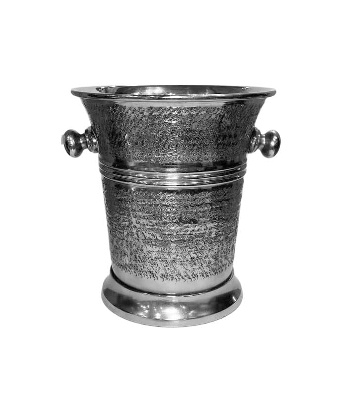 سطل یخ و بطری فلزی دستساز طرح چکشی — تصویر ۳