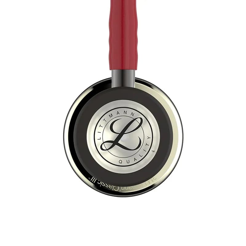 گوشی پزشکی لیتمن مدل کلاسیک 3 رنگ زرشکی شامپاینی 5864 | Littmann Classic iii 5864 — تصویر ۴