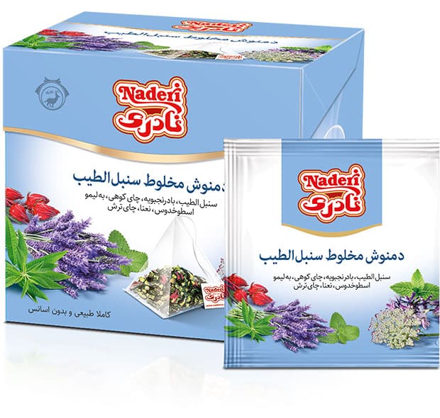 دمنوش مخلوط سنبل الطیب (کیسه ي هرمی) _ نادری
