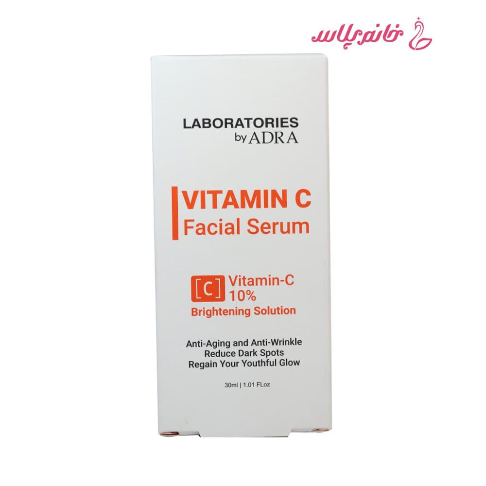 سرم ضدچروک و روشن‌کننده آدرا مدل Vitamin-C Brightening Solution حجم 30 میلی لیتر — تصویر ۳