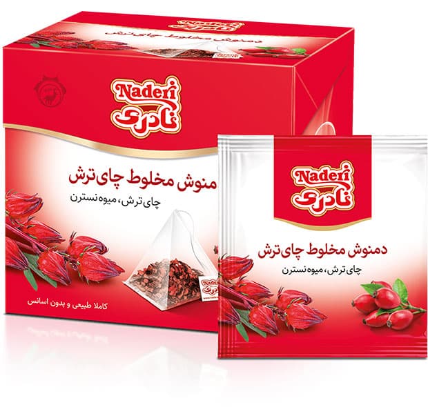 دمنوش مخلوط چاي ترش (کیسه ي هرمی) _ نادری