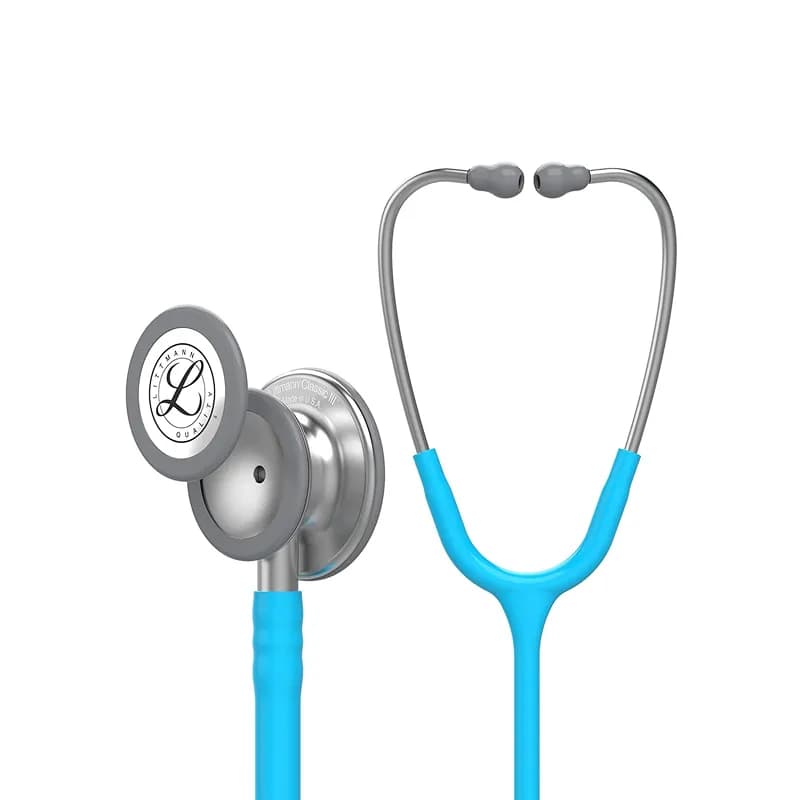 گوشی پزشکی لیتمن مدل کلاسیک 3 رنگ آبی فیروزه ای 5835 | Littmann Classic iii 5835