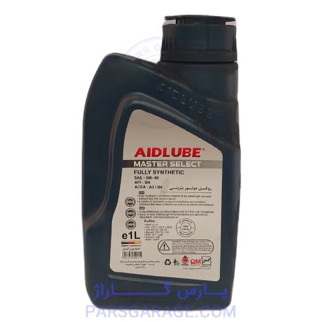 روغن موتور SN ایدلوب Aidlube حجم 1 لیتر 5W-40 — تصویر ۲