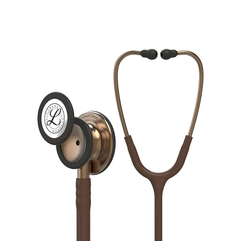 گوشی پزشکی لیتمن مدل کلاسیک 3 رنگ شکلاتی مسی 5809 | Littmann Classic iii 5809