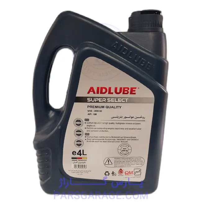 روغن موتور SM ایدلوب Aidlube حجم 4 لیتر 20W-50 — تصویر ۲