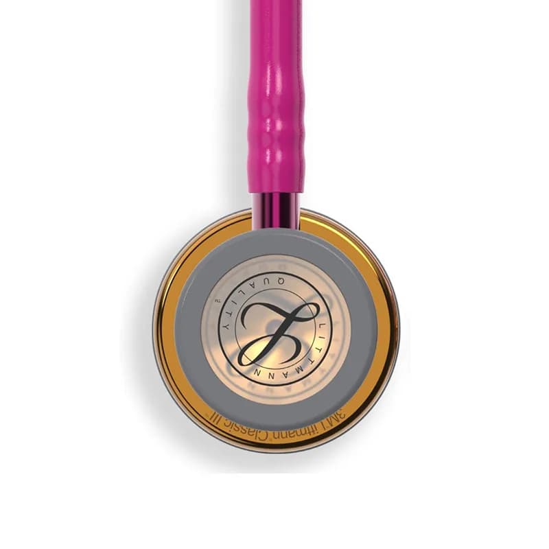 گوشی پزشکی لیتمن مدل کلاسیک 3 رنگ تمشکی مسی پولیش صورتی 5647 | Littmann Classic iii 5647 — تصویر ۴