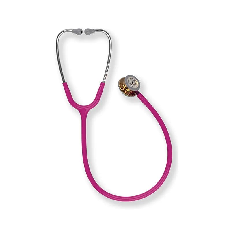 گوشی پزشکی لیتمن مدل کلاسیک 3 رنگ تمشکی مسی پولیش صورتی 5647 | Littmann Classic iii 5647 — تصویر ۳