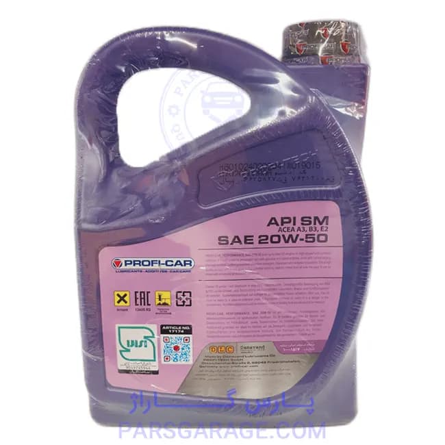 روغن موتور SM پروفی کار Proficar حجم 4 لیتر 20W-50 — تصویر ۲