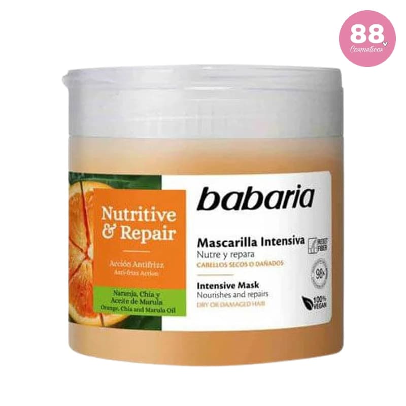 ماسک مو مغذی و ترمیم کننده باباریا مدل NUTRITIVE REPAIR حجم 400 میل