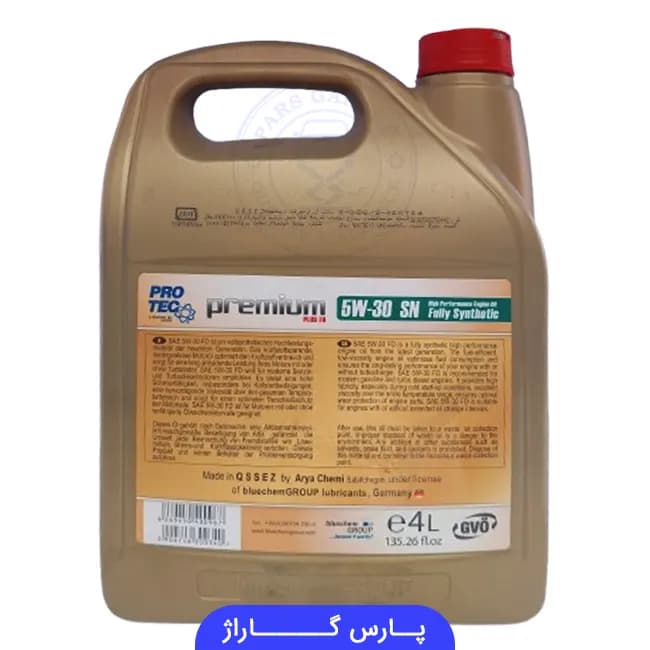 روغن موتور SN پروتک Protech حجم 4 لیتر 5W-30 — تصویر ۲