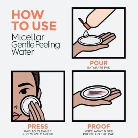 میسلار واتر لایهبردار ملایم گارنیر – Garnier Micellar Gentle Peeling Water 100ml — تصویر ۳