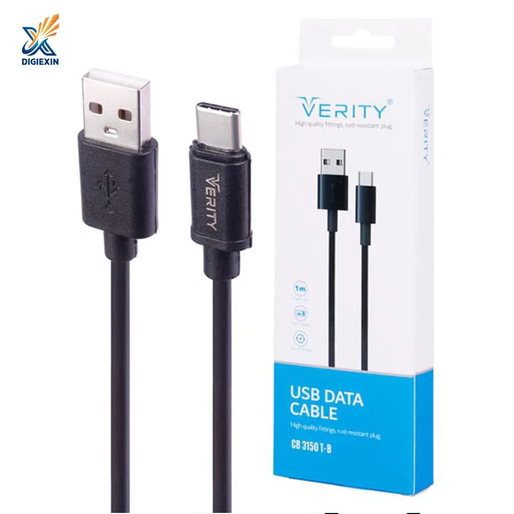کابل تبدیل USB به USB-C وریتی مدل CB 3150T-B طول 1 متر