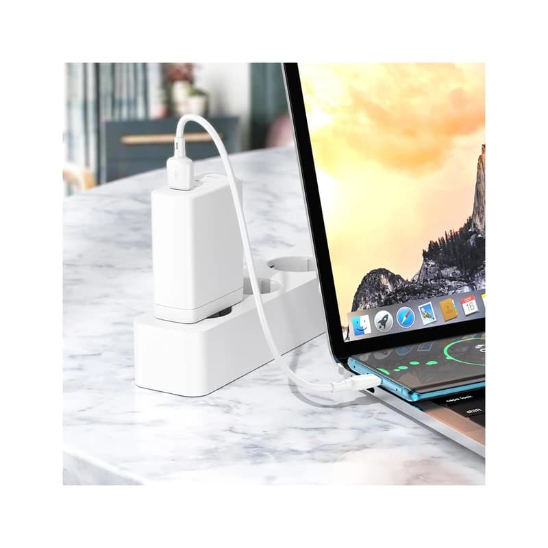 کابل بروفون مدل BX93 | کابل USB-A به USB-C 27 واتی 25 سانتی‌متری با محافظت هوشمند — تصویر ۴