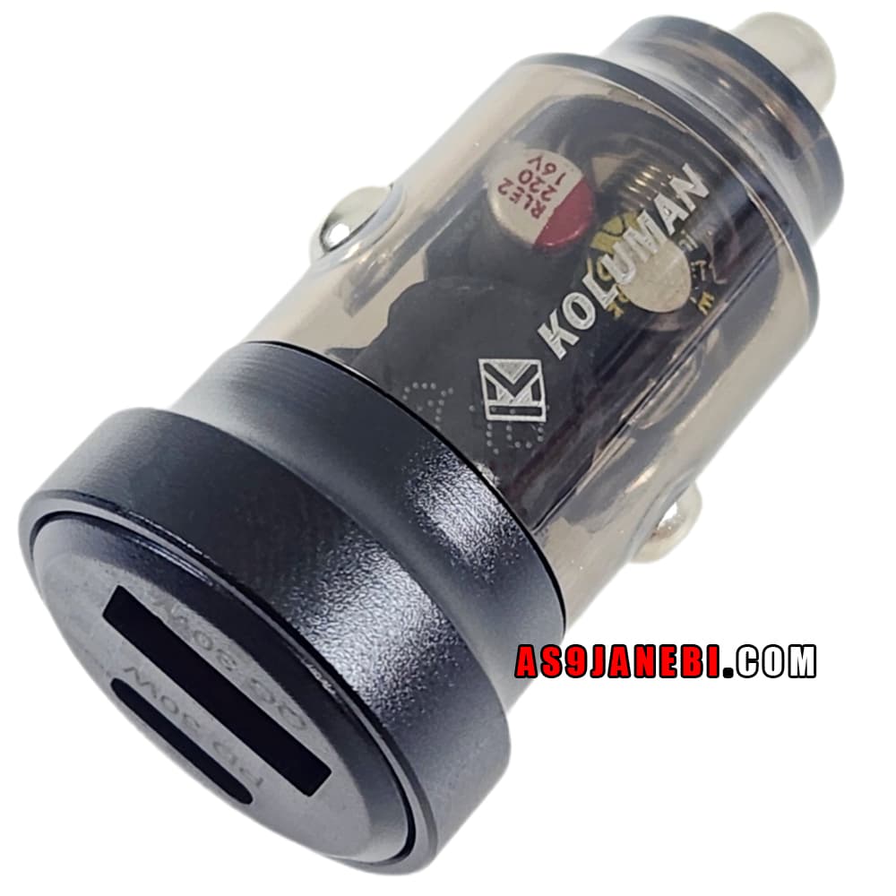 شارژر فندکی کلومن اورجینال مدل KOLUMAN K-C101 سوپر فست شارژ PD 30W
