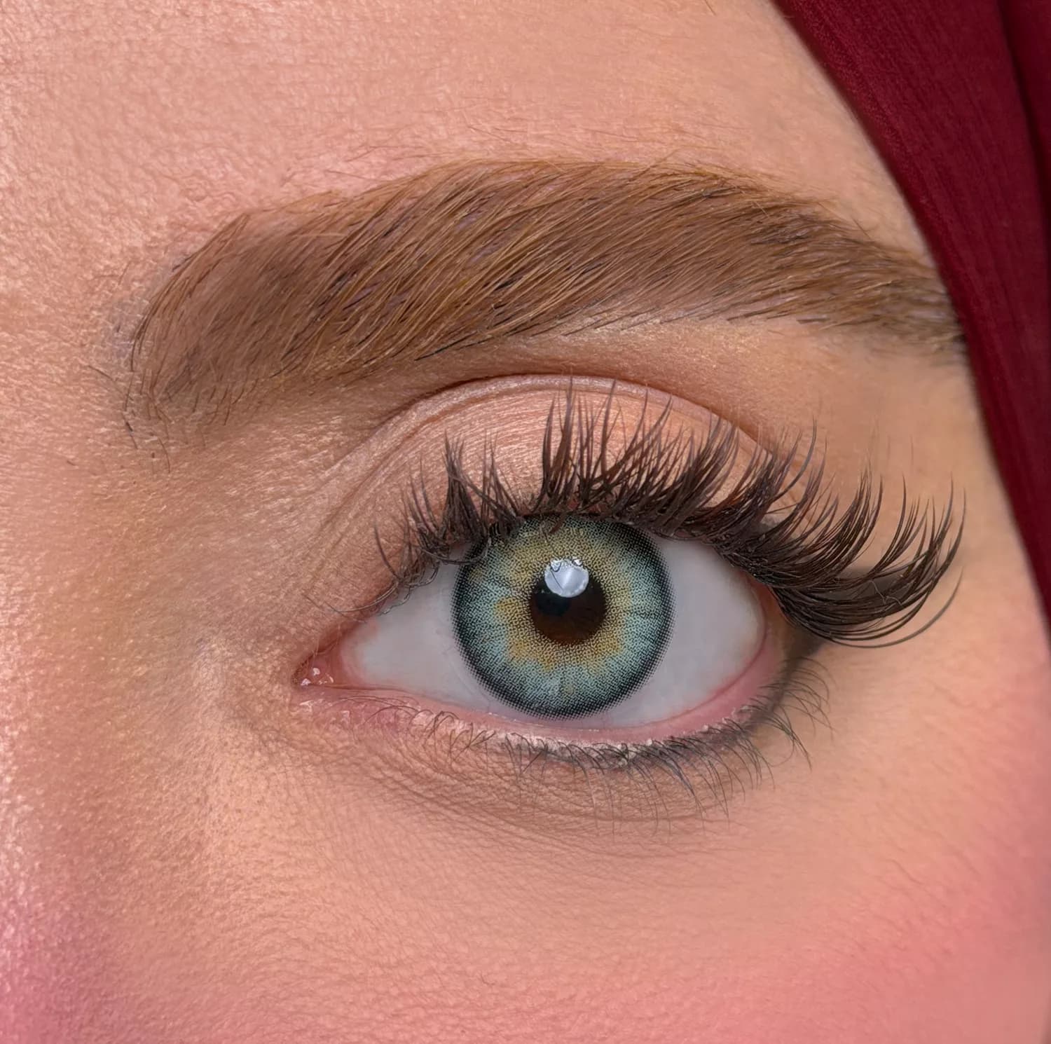 لنز چشم یونیک سالانه مدل BRE BL رنگ آبی سبز دوردار