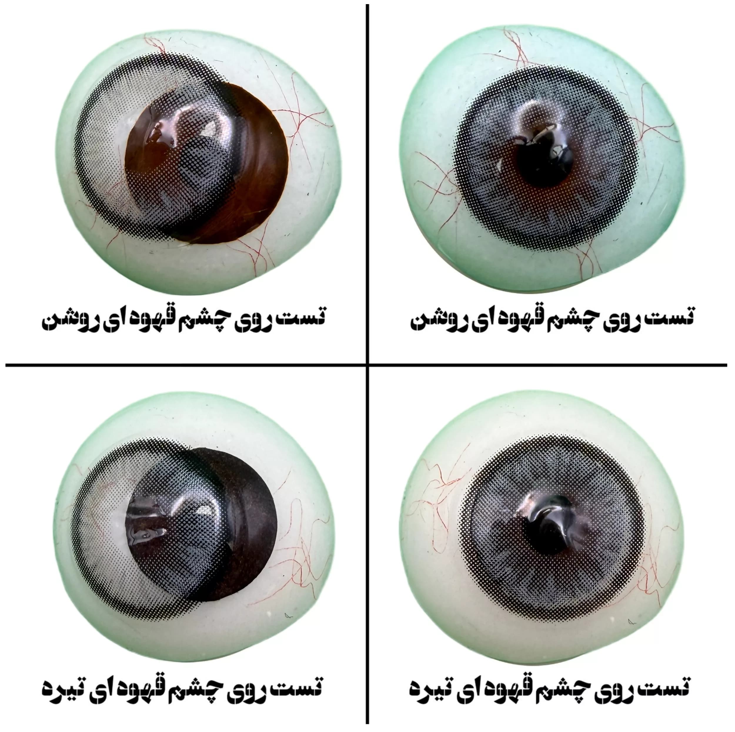 لنز چشم میس لنز مدل ASHEN GR رنگ طوسی طبیعی دوردار — تصویر ۳