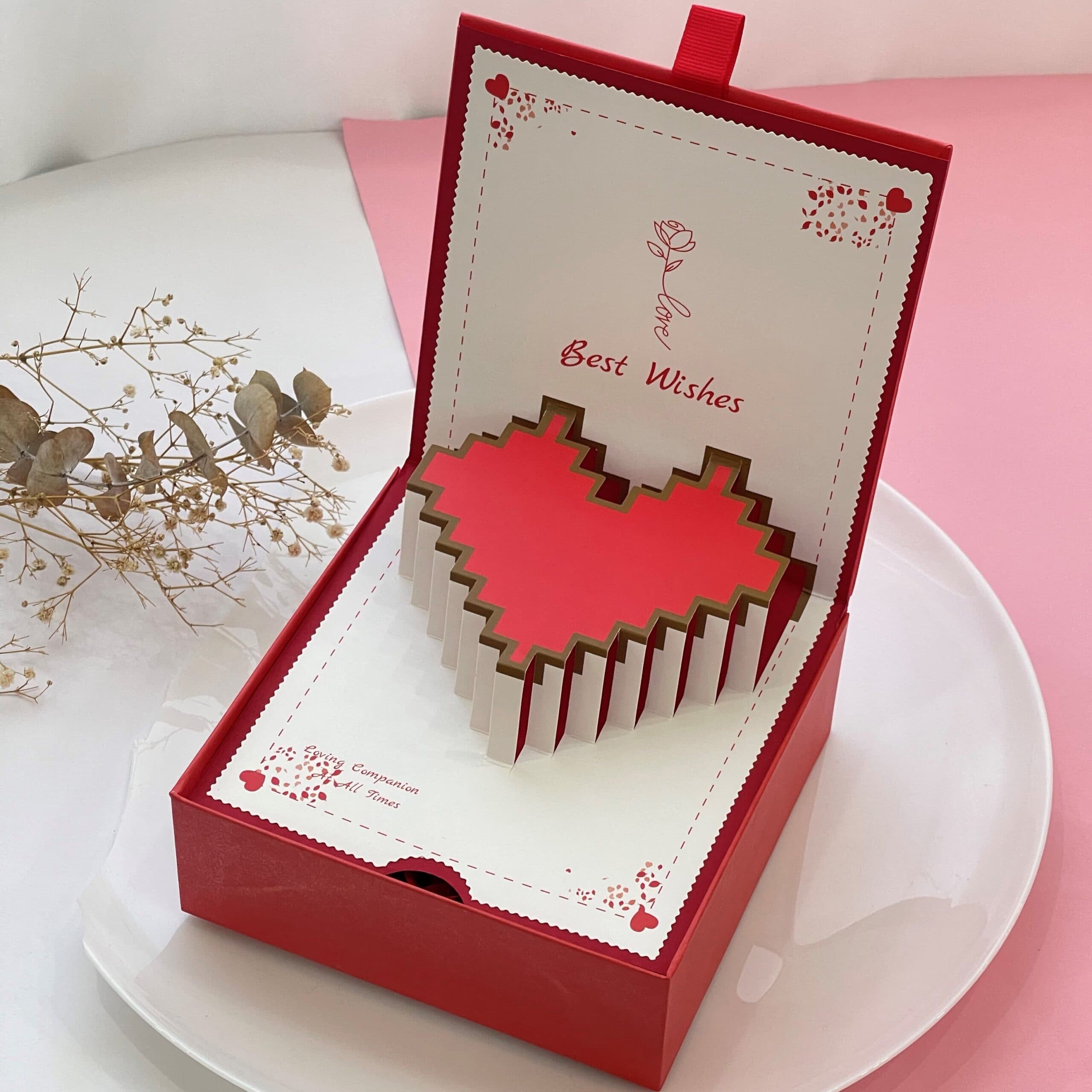 باکس عشق گل رز