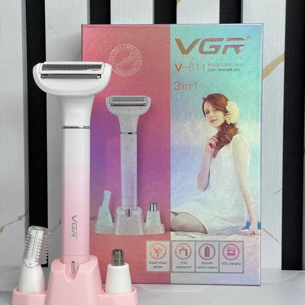 ماشین اصلاح سه کاره وی ‌جی‌ ار مدل V-611 — تصویر ۷