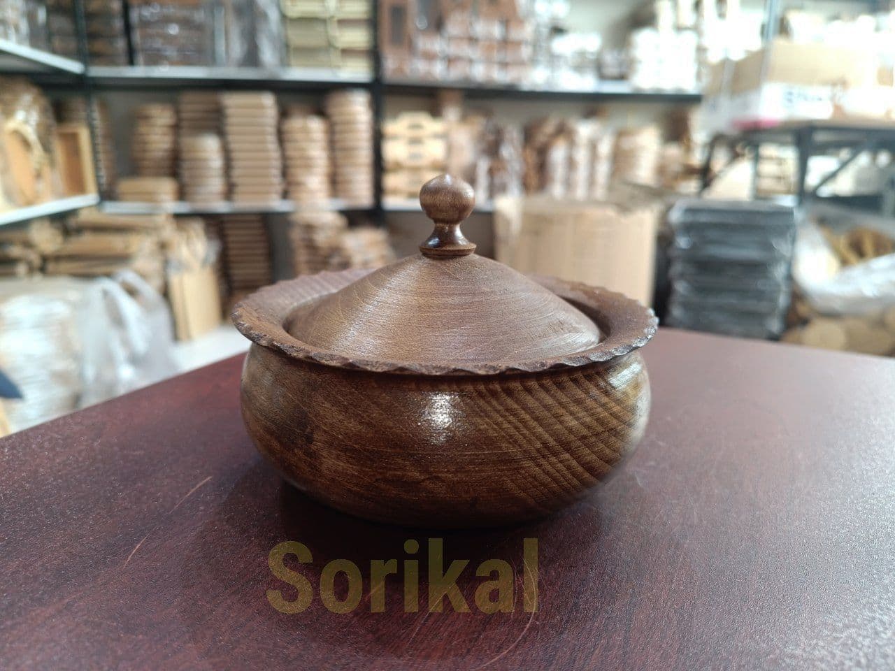قندان چوبی لب کنگره کد 337