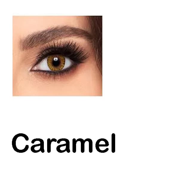 لنز چشم لاکی لوک مدل 01 رنگ کاراملی — تصویر ۲