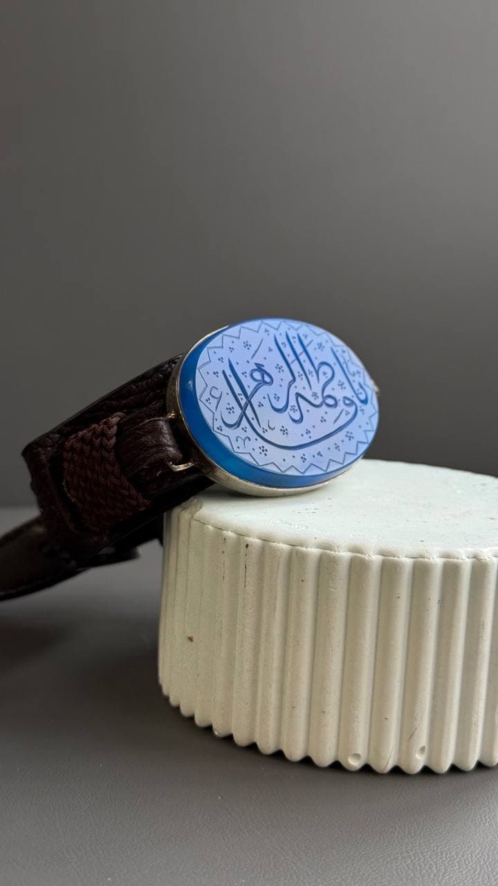 دستبند عقیق آبی مردانه — تصویر ۴