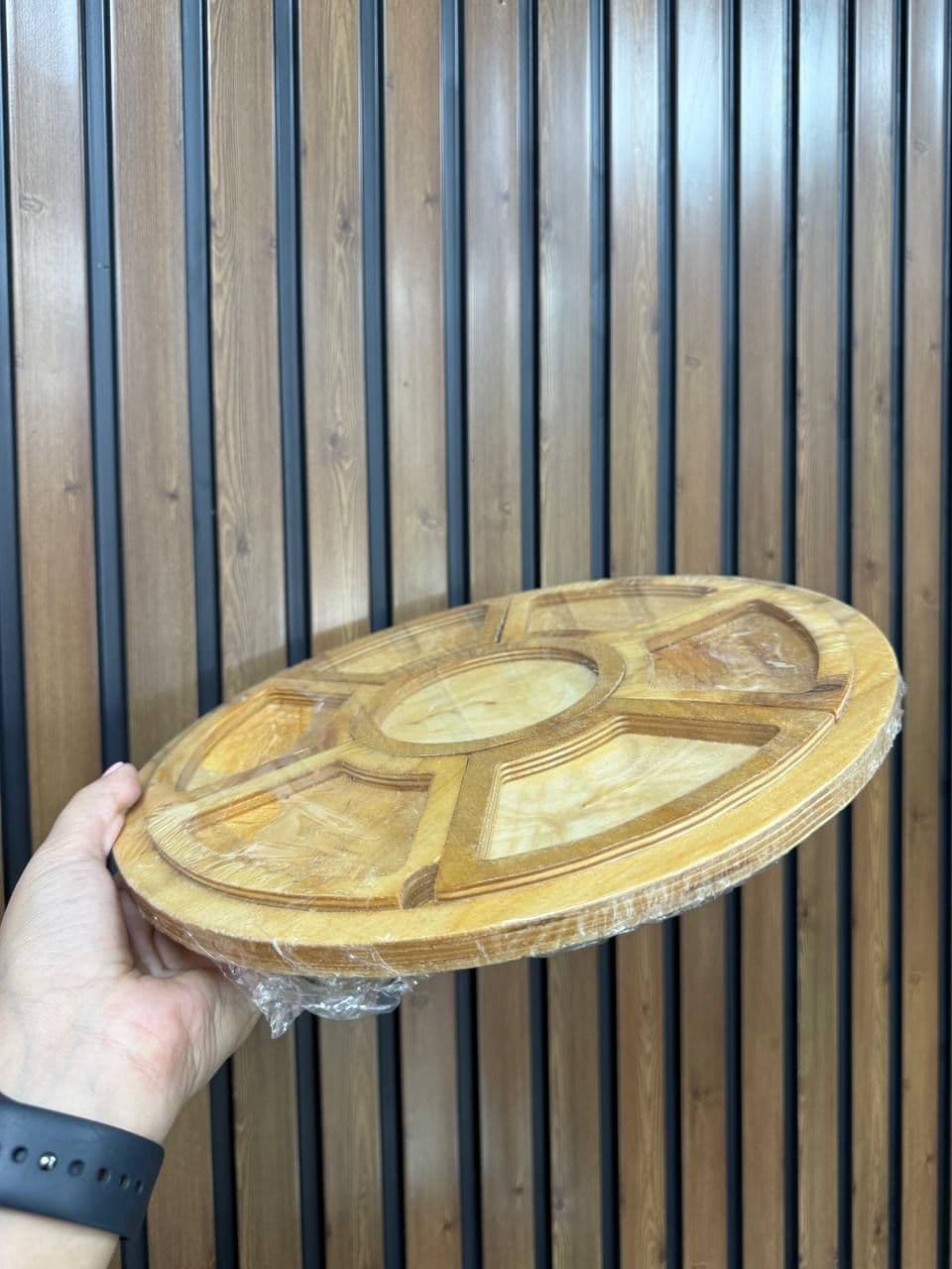 اردو خوری 7 خانه چوبی سینی دار کد 327 — تصویر ۲