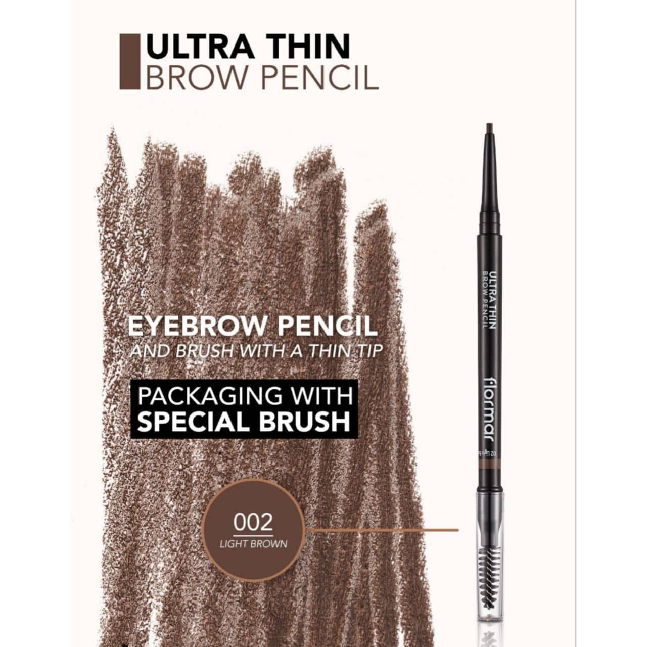 مداد ابرو اولترا تین فلورمارflormar مدل 02 Ultra Thin