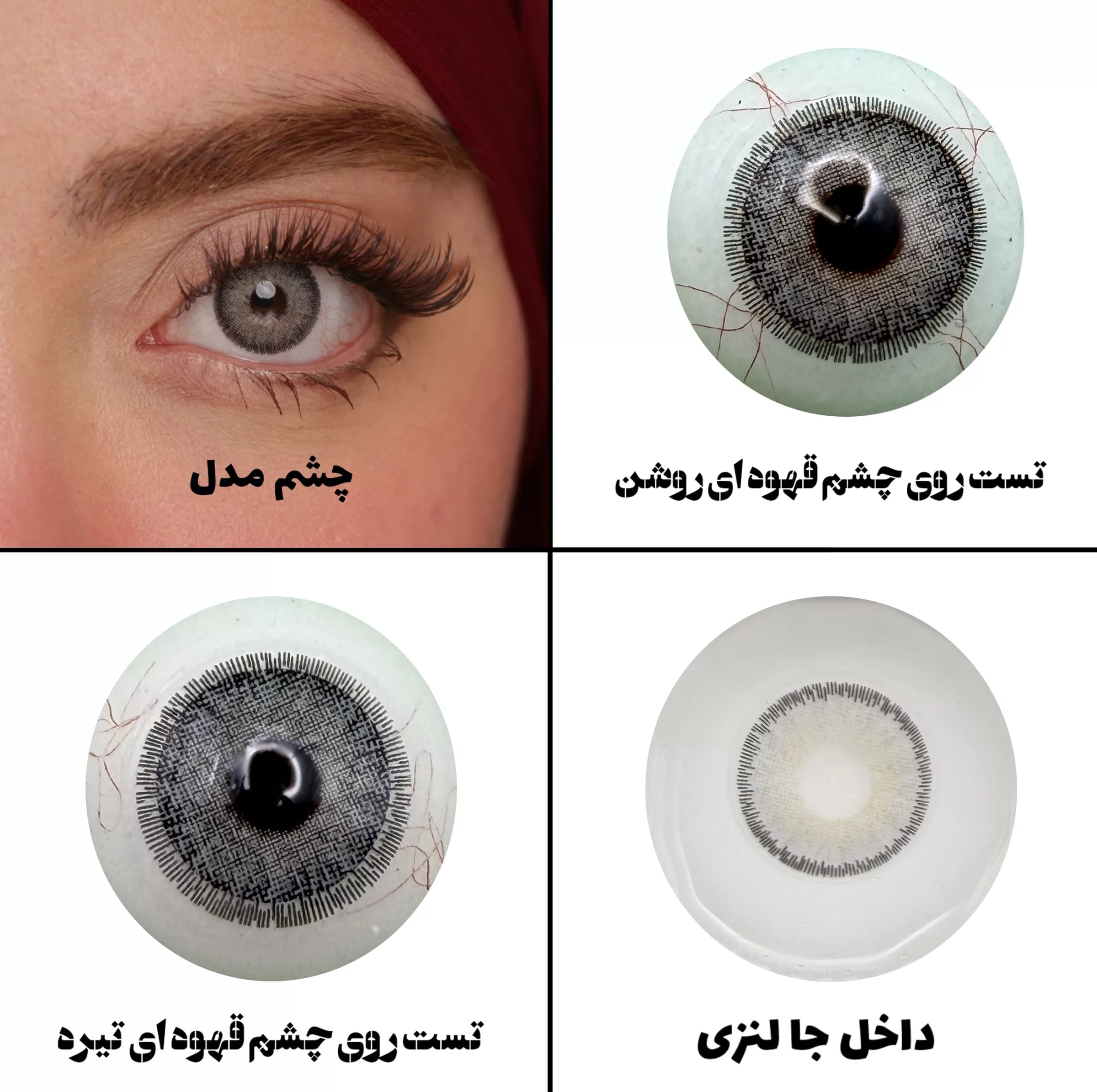 لنز چشم رویال ویژن مدل DREAM GR کد 02 رنگ طوسی طبیعی دوردار — تصویر ۵