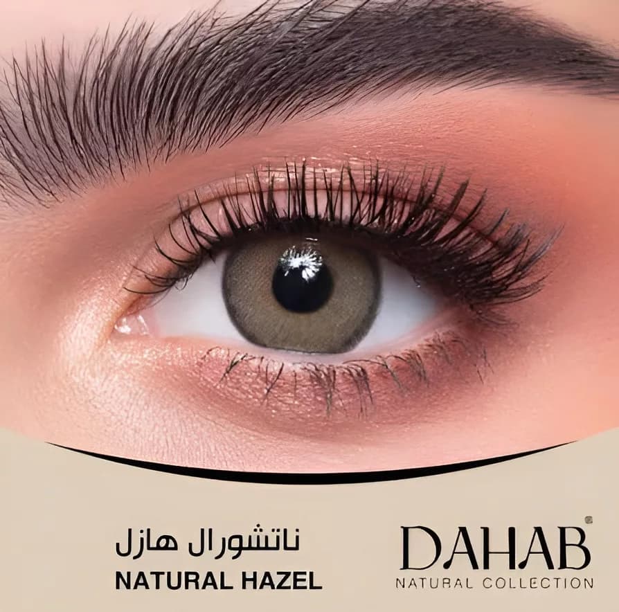لنز چشم دهب مدل Natural Hazel رنگ عسلی خاکی دوردار — تصویر ۲