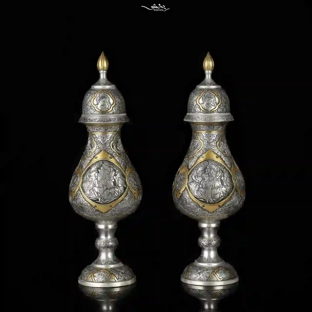 سنبلدان نقره درب دار ملغمه اعلا