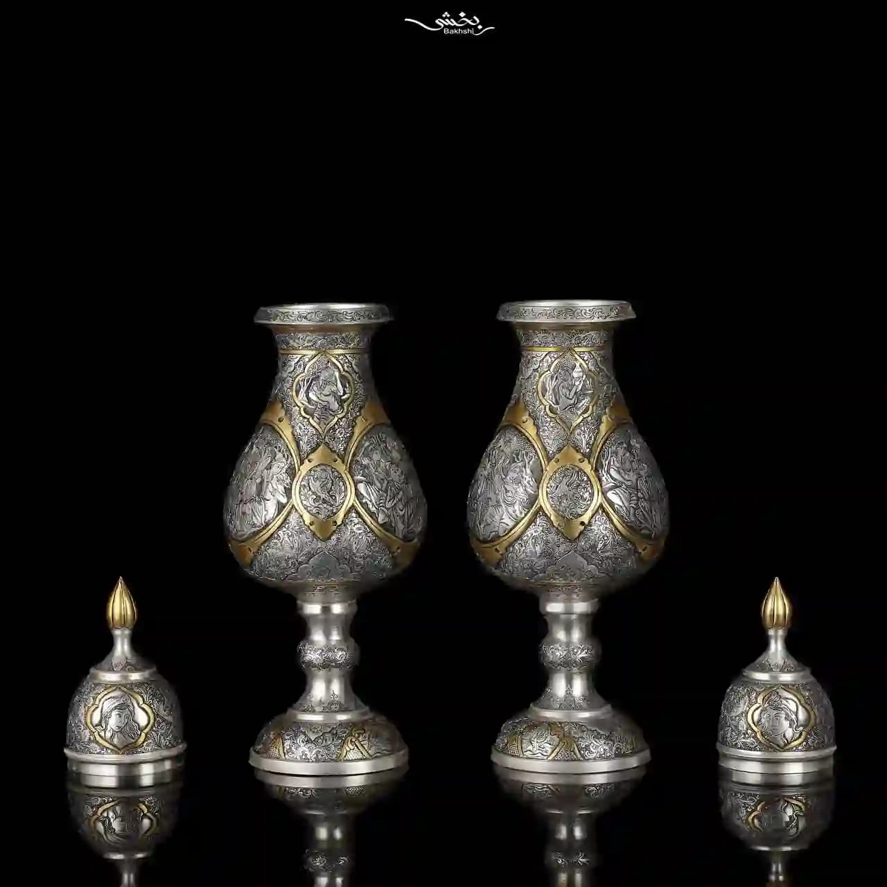 سنبلدان نقره درب دار ملغمه اعلا — تصویر ۲