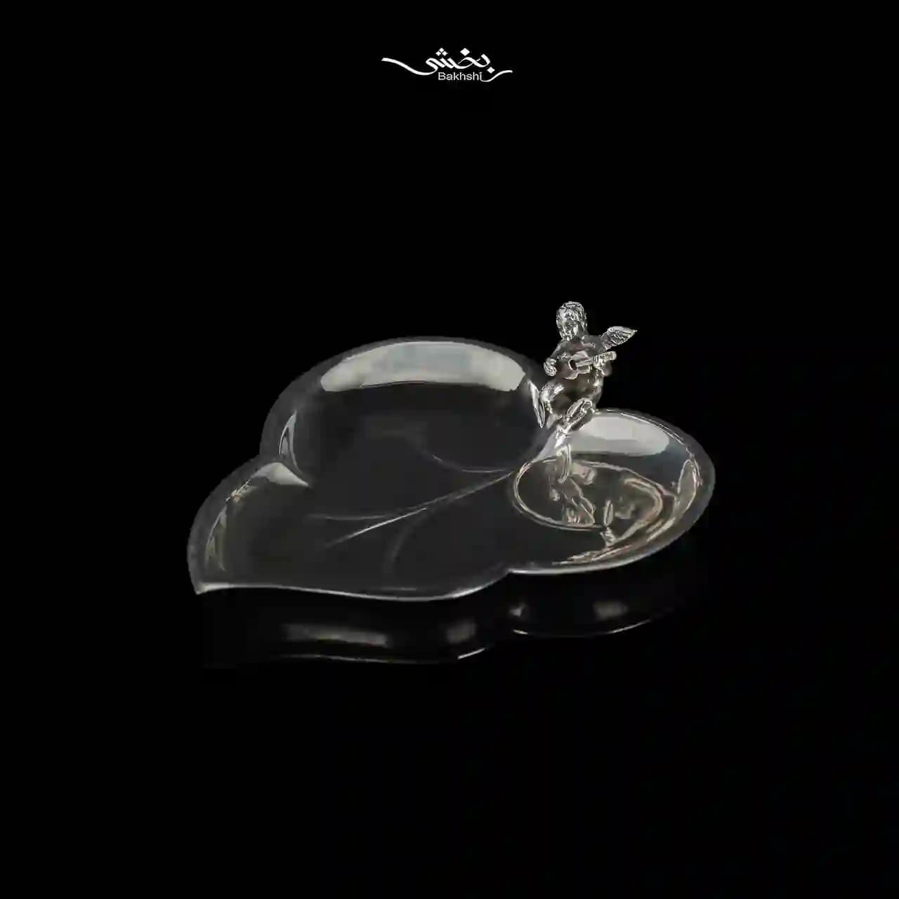 نقل خوری نقره مدرن برگ و فرشته بزرگ
