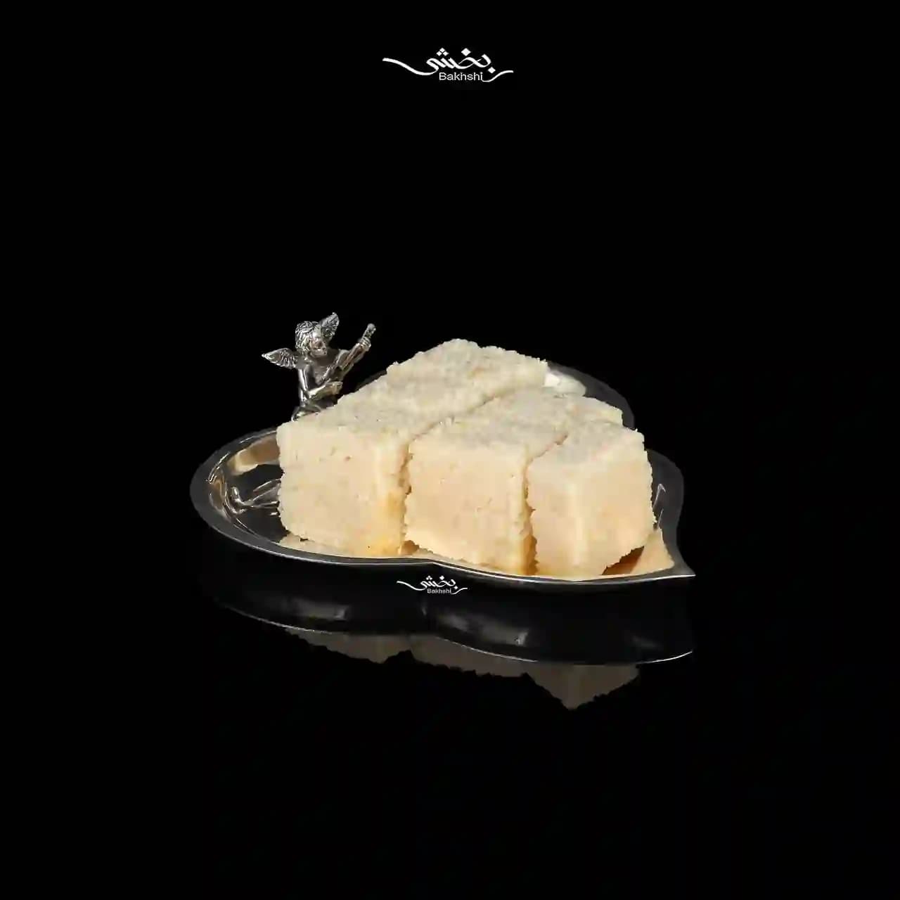نقل خوری نقره مدرن برگ و فرشته بزرگ — تصویر ۳
