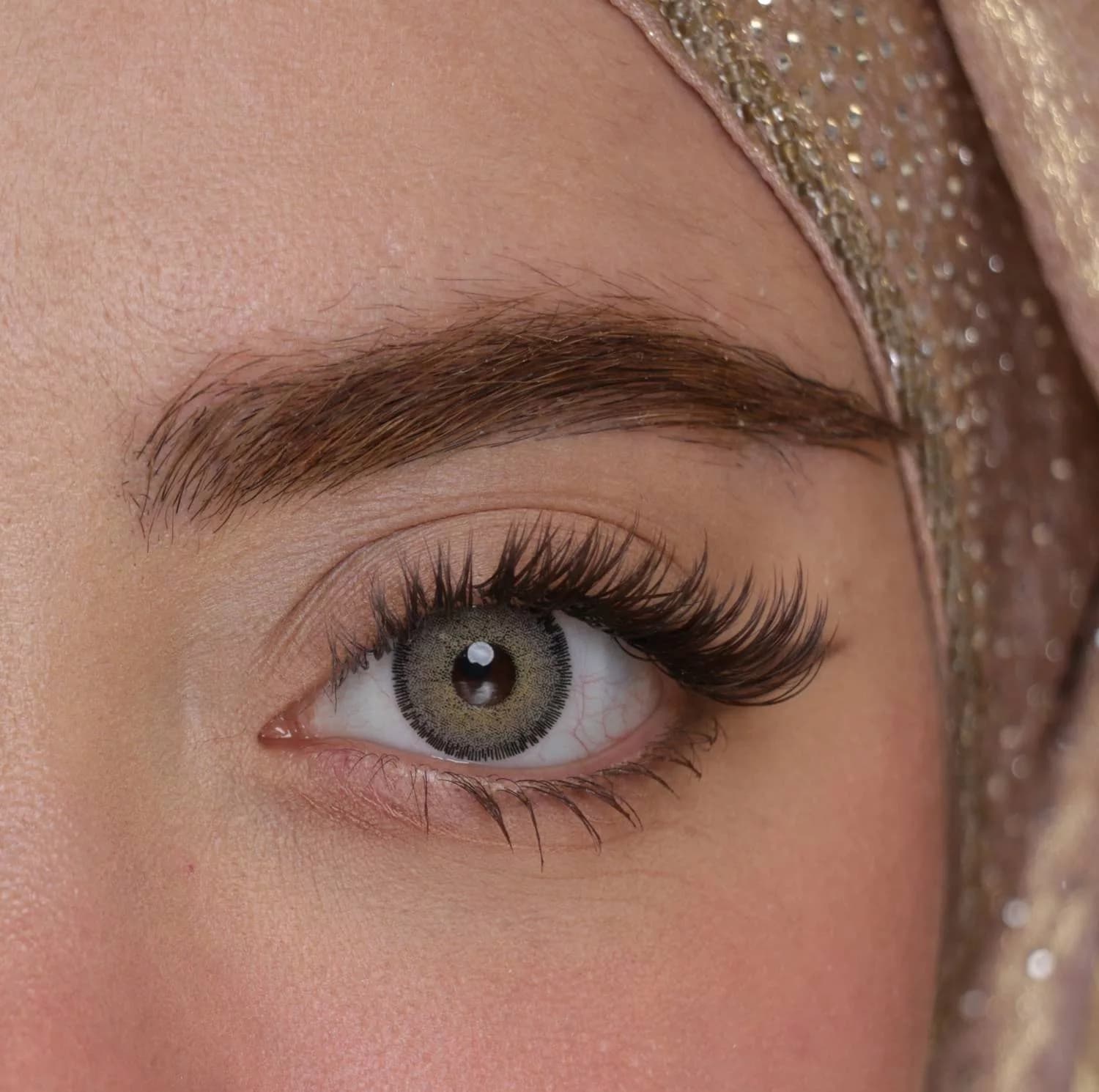 لنز چشم رویال ویژن مدل GRAFIT کد 13 رنگ طوسی سبز طبیعی دور دار