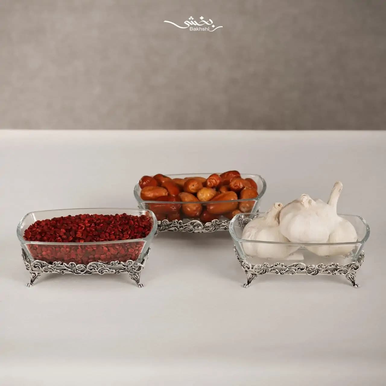 ظرف مستطیل بلور و نقره ابر و باد — تصویر ۸