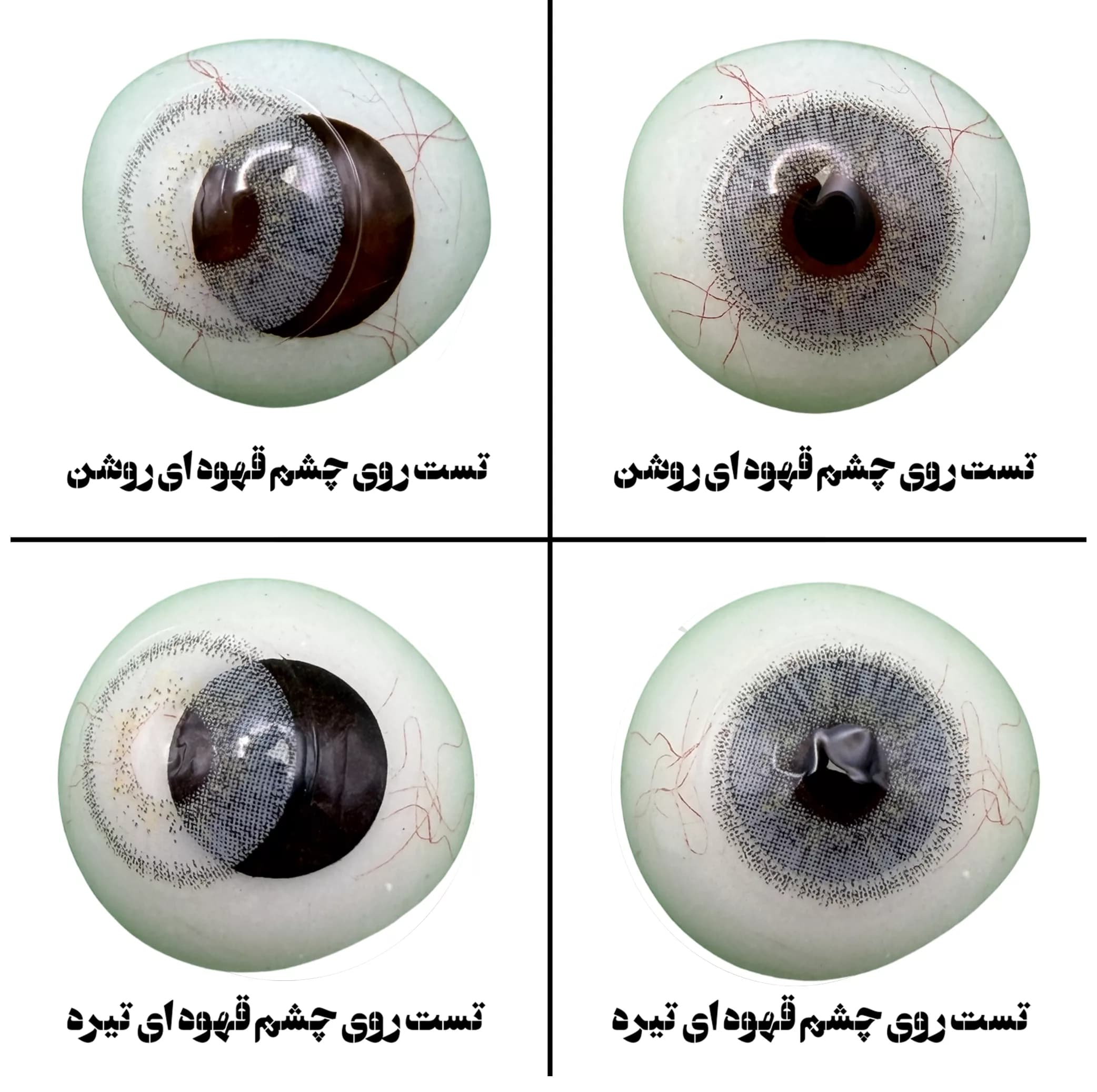لنز چشم هرا گریس تمیم کانتکت لنز مدل ALASKA کد 13 رنگ طوسی یخی دوردار — تصویر ۳