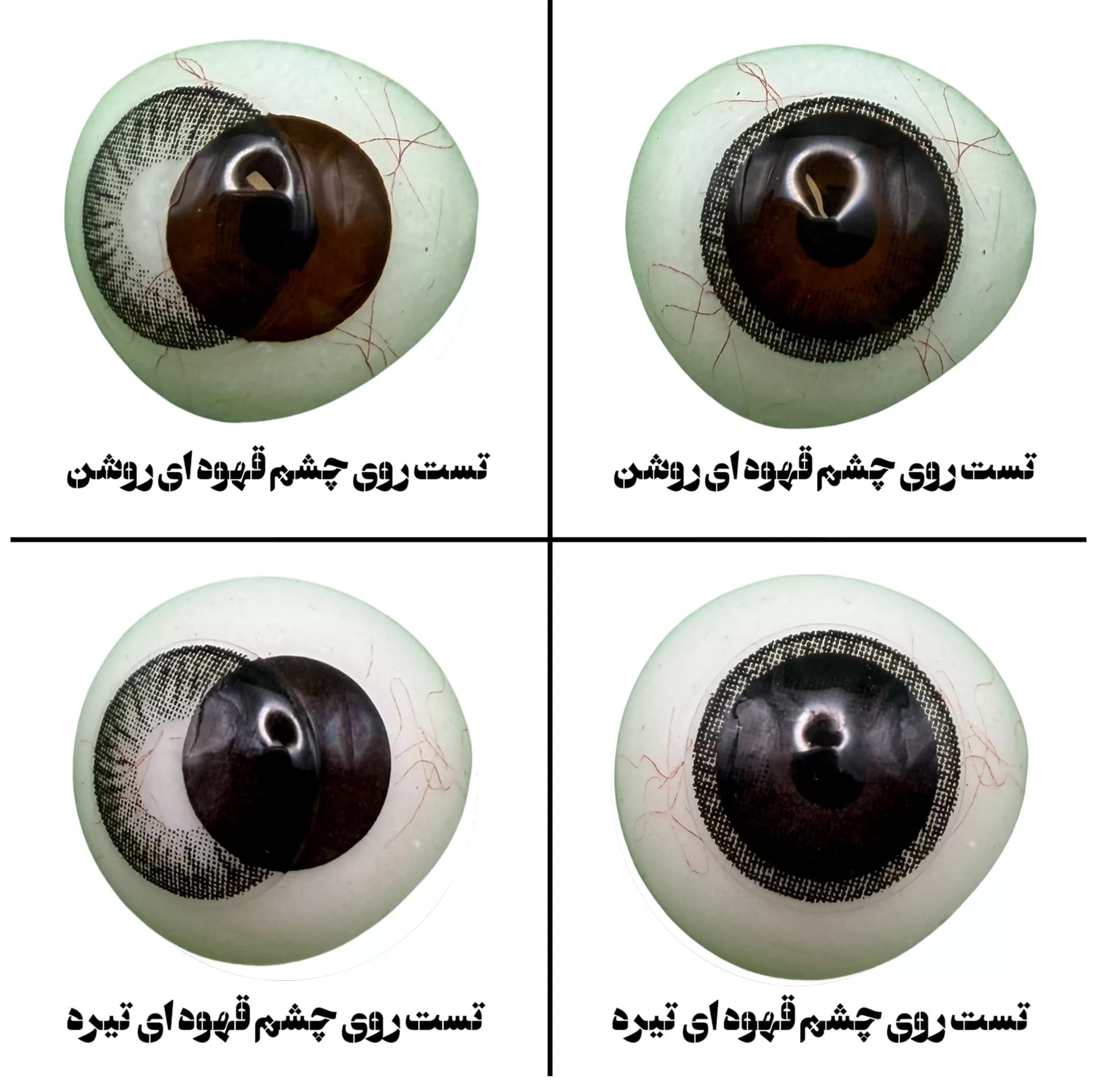 لنز چشم هرا گریس تمیم کانتکت لنز مدل URDU BLK کد 24 رنگ مشکی — تصویر ۴