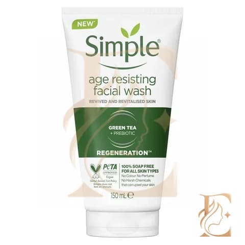 ژل شستشوی صورت ضد پیری سیمپل مدل Age Resisting — تصویر ۲