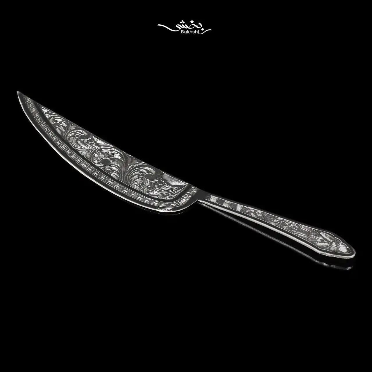 کارد کیک نقره قلم تبریز کد6