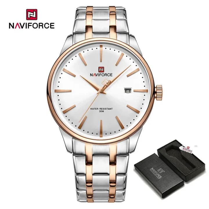 ساعت مردانه نیوی فورس Naviforce NF 9230 S/W/RG