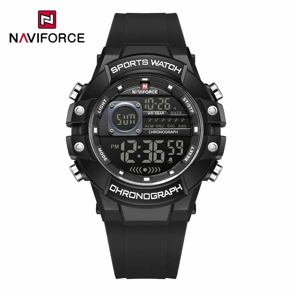 ساعت مردانه نیوی فورس Naviforce NF 6102 B/W/B