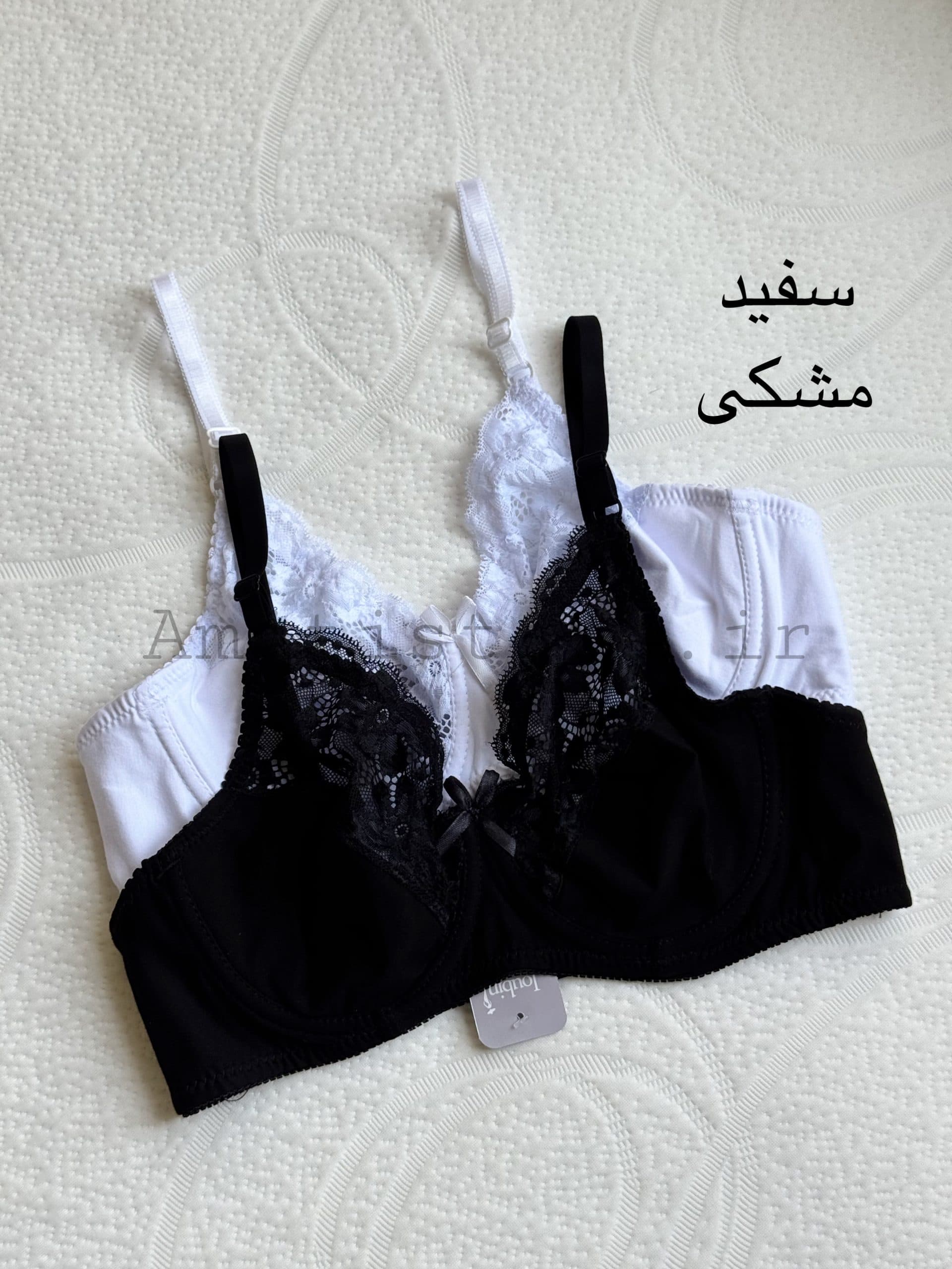 سوتین تک نخی دانتل رنگی کد 20880