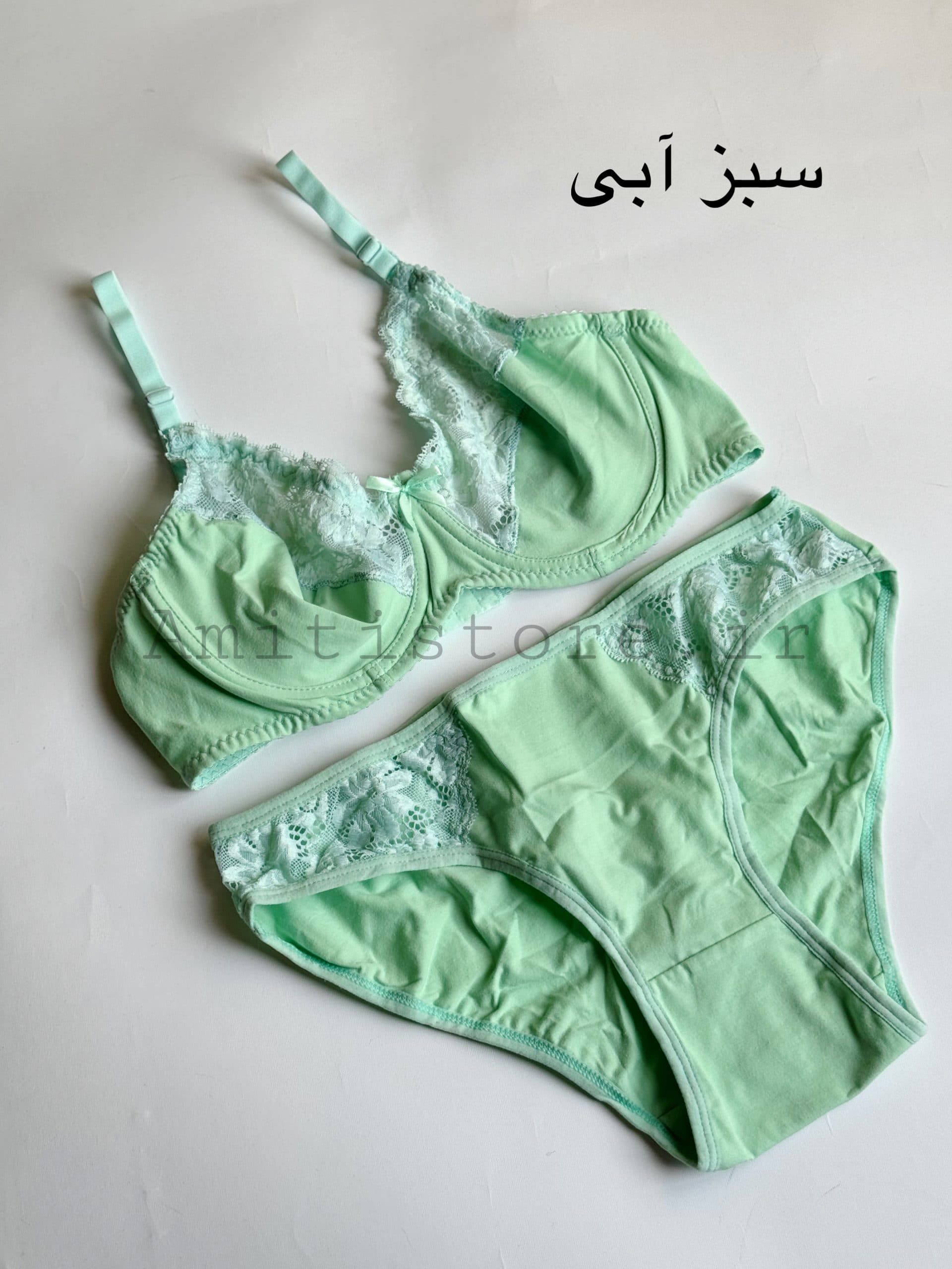 ست سوتین نخی دانتل رنگی کد 2088n — تصویر ۴