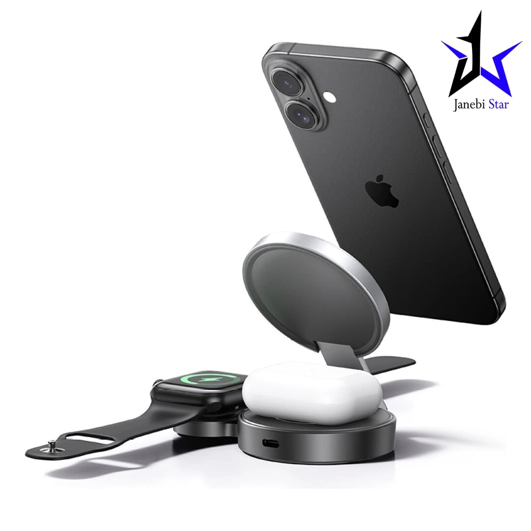 شارژر وایرلس سه کاره یوسمز مدل CD234 — تصویر ۳