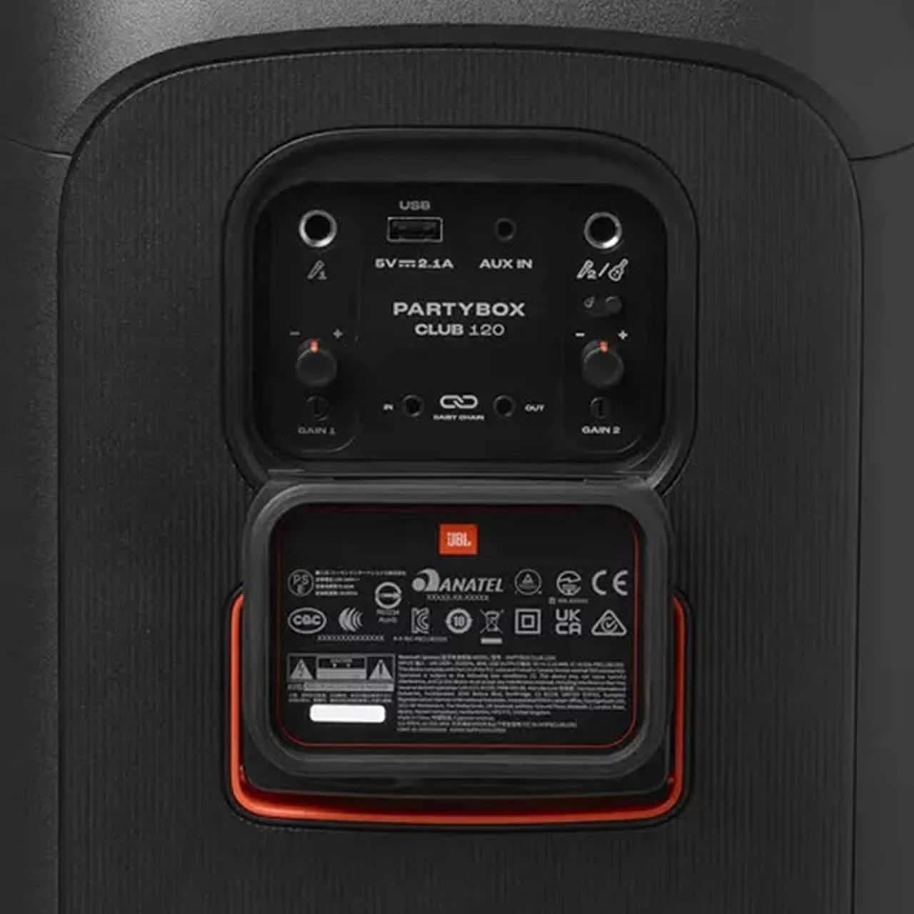 اسپیکر چمدانی جی بی ال JBL مدل PARTYBOX CLUB 120 — تصویر ۳