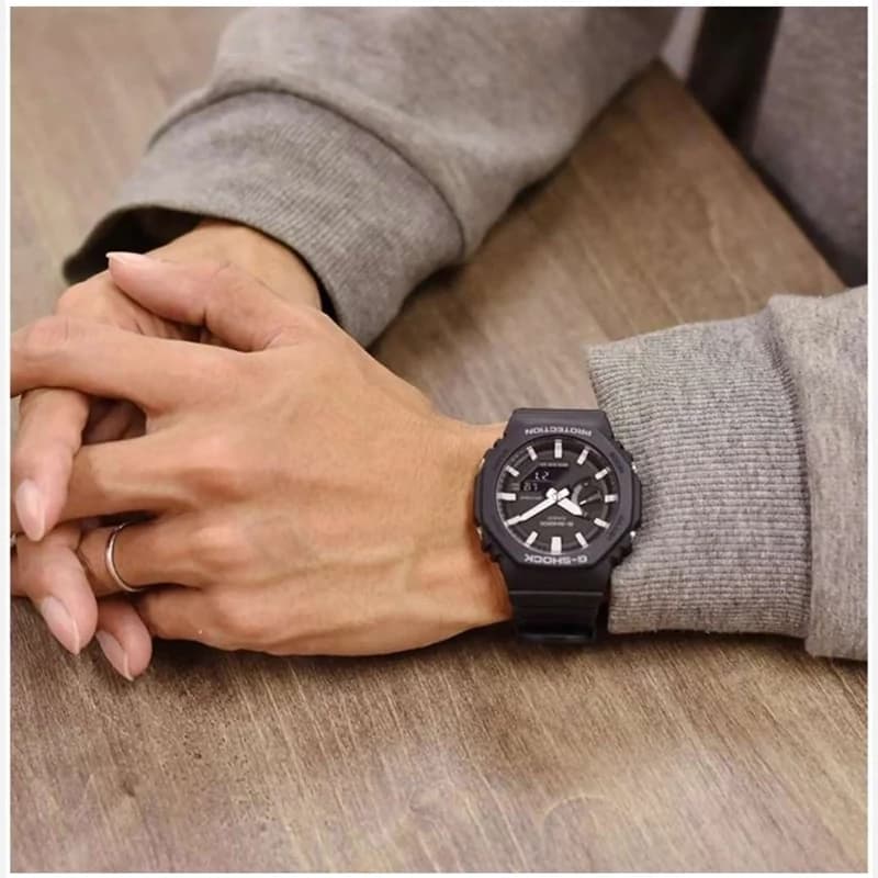 ساعت مردانه جیشاک کاسیو Casio مشکی — تصویر ۲